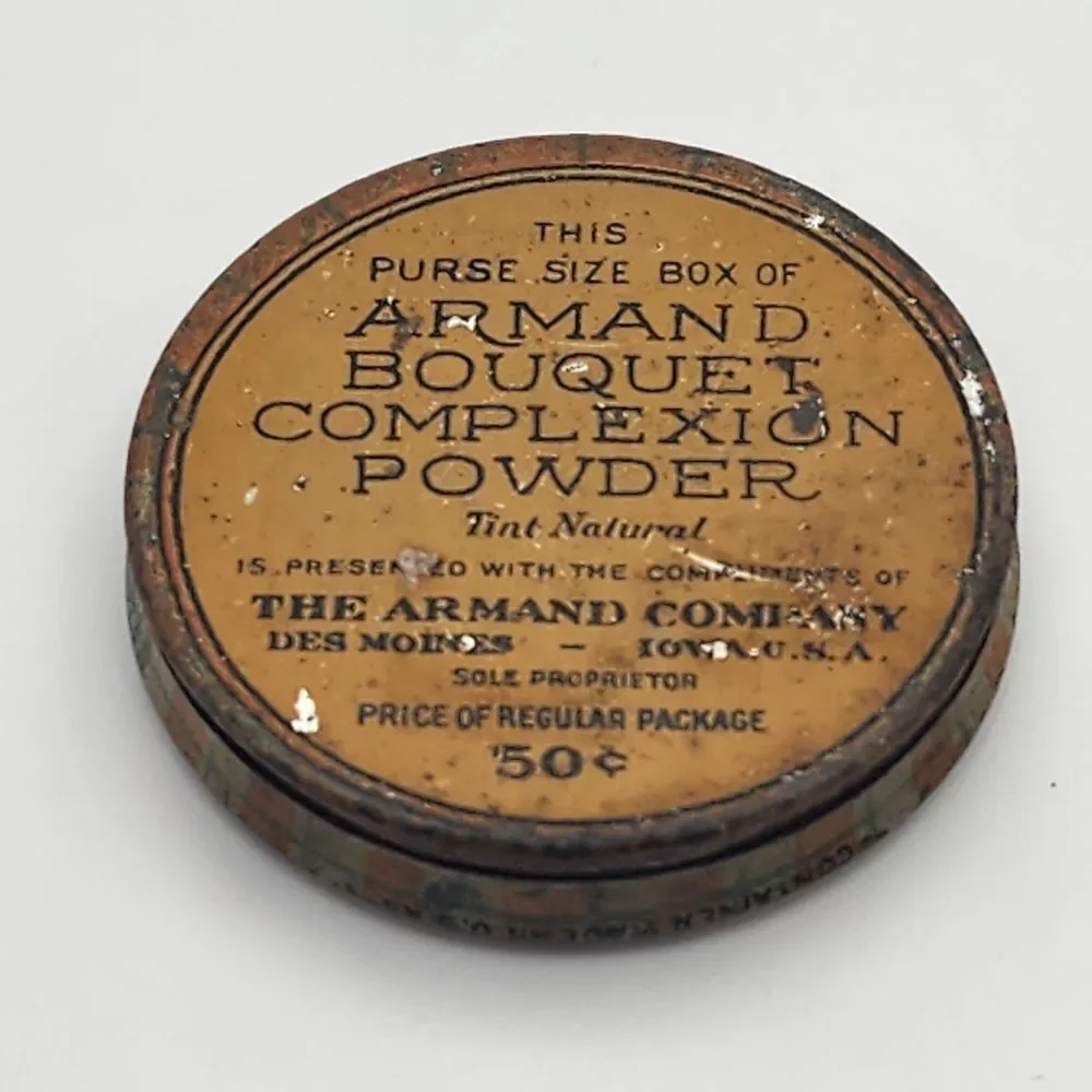 Vintage Empty Armand Bouquet Complexion Powder Tin